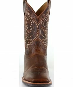 Rank 45 Men's Xero Gravity Embroidered Performance Boots - Square Toe Brown -Rank 45 shop 2000210296 200 FT