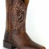 Rank 45 Men's Xero Gravity Embroidered Performance Boots - Square Toe Brown -Rank 45 shop 2000210296 200 P1