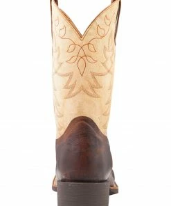 Rank 45 Men's Xero Gravity Embroidered Montana Performance Boots - Square Toe Brown -Rank 45 shop 2000210297 200 BK