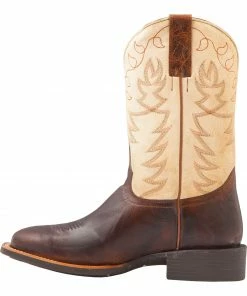 Rank 45 Men's Xero Gravity Embroidered Montana Performance Boots - Square Toe Brown -Rank 45 shop 2000210297 200 LT