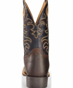 Rank 45 Men's Xero Gravity Gibson Saddle Vamp Western Boots - Broad Square Toe Brown -Rank 45 shop 2000240911 200 BK