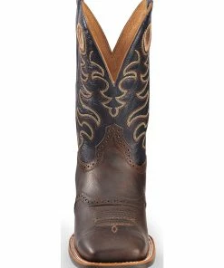 Rank 45 Men's Xero Gravity Gibson Saddle Vamp Western Boots - Broad Square Toe Brown -Rank 45 shop 2000240911 200 FT