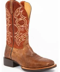 Rank 45 Men's Robertson Western Boots - Broad Square Toe Brown -Rank 45 shop 2000240915 200 P1 1