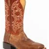 Rank 45 Men's Robertson Western Boots - Broad Square Toe Brown -Rank 45 shop 2000240915 200 P1