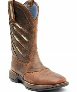Rank 45 Women's Xero Gravity Lite Flag Western Boots - Square Toe Brown
