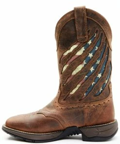 Rank 45 Women's Xero Gravity Lite Flag Western Boots - Square Toe Brown -Rank 45 shop 2000258769 200 P3