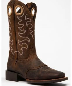 Rank 45 Men's Kodiak Western Boots - Square Toe Brown