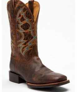 Rank 45 Men's Suntan Zulu Western Boots - Square Toe