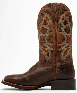 Rank 45 Men's Suntan Zulu Western Boots - Square Toe -Rank 45 shop 2000277636 280 P3