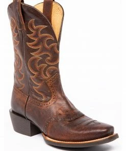 Rank 45 Men's Babuino Western Boots - Narrow Square Toe Brown