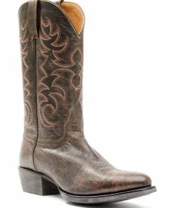 Rank 45 Men's Marmol Cafe Western Boots - Square Toe Brown