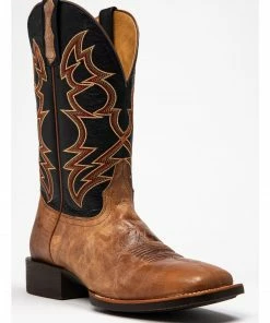 Rank 45 Men's Dustin Tanya Western Boots - Square Toe Brown