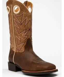 Rank 45 Men's Sheridan Western Boots - Broad Square Toe Chocolate -Rank 45 shop 2000284907 240 P1 1