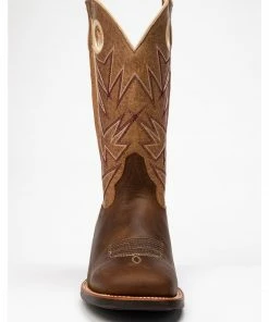 Rank 45 Men's Sheridan Western Boots - Broad Square Toe Chocolate -Rank 45 shop 2000284907 240 P4