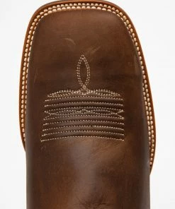 Rank 45 Men's Sheridan Western Boots - Broad Square Toe Chocolate -Rank 45 shop 2000284907 240 P6
