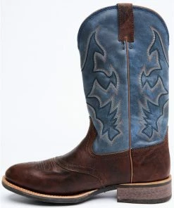Rank 45 Men's Durance Brass Performance Western Boots - Round Toe Blue -Rank 45 shop 2000294856 400 P3
