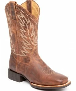 Rank 45 Women's The Sure Thing Xero Gravity Western Boots - Broad Square Toe Tan -Rank 45 shop 2000296028 280 P1 1