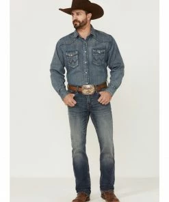 Rank 45 Men's Sidewinder 4-Way Performance Stretch Slim Fit Straight Jeans  Blue -Rank 45 shop 2000296513 400 P1 1