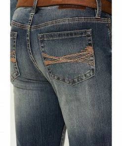 Rank 45 Men's Sidewinder 4-Way Performance Stretch Slim Fit Straight Jeans  Blue -Rank 45 shop 2000296513 400 P4