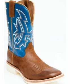 Rank 45 Men's Clements Western Boots - Broad Square Toe Tan