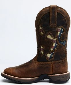 Rank 45 Women's Lite Flag Western Boots - Wide Square Toe Brown -Rank 45 shop 2000324615 200 P3