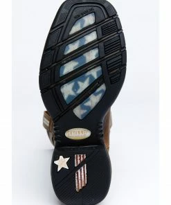 Rank 45 Women's Lite Flag Western Boots - Wide Square Toe Brown -Rank 45 shop 2000324615 200 P7