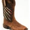 Rank 45 Women's Xero Gravity Lite Mexican Flag Western Boots - Wide Square Toe Brown -Rank 45 shop 2000332254 200 P1