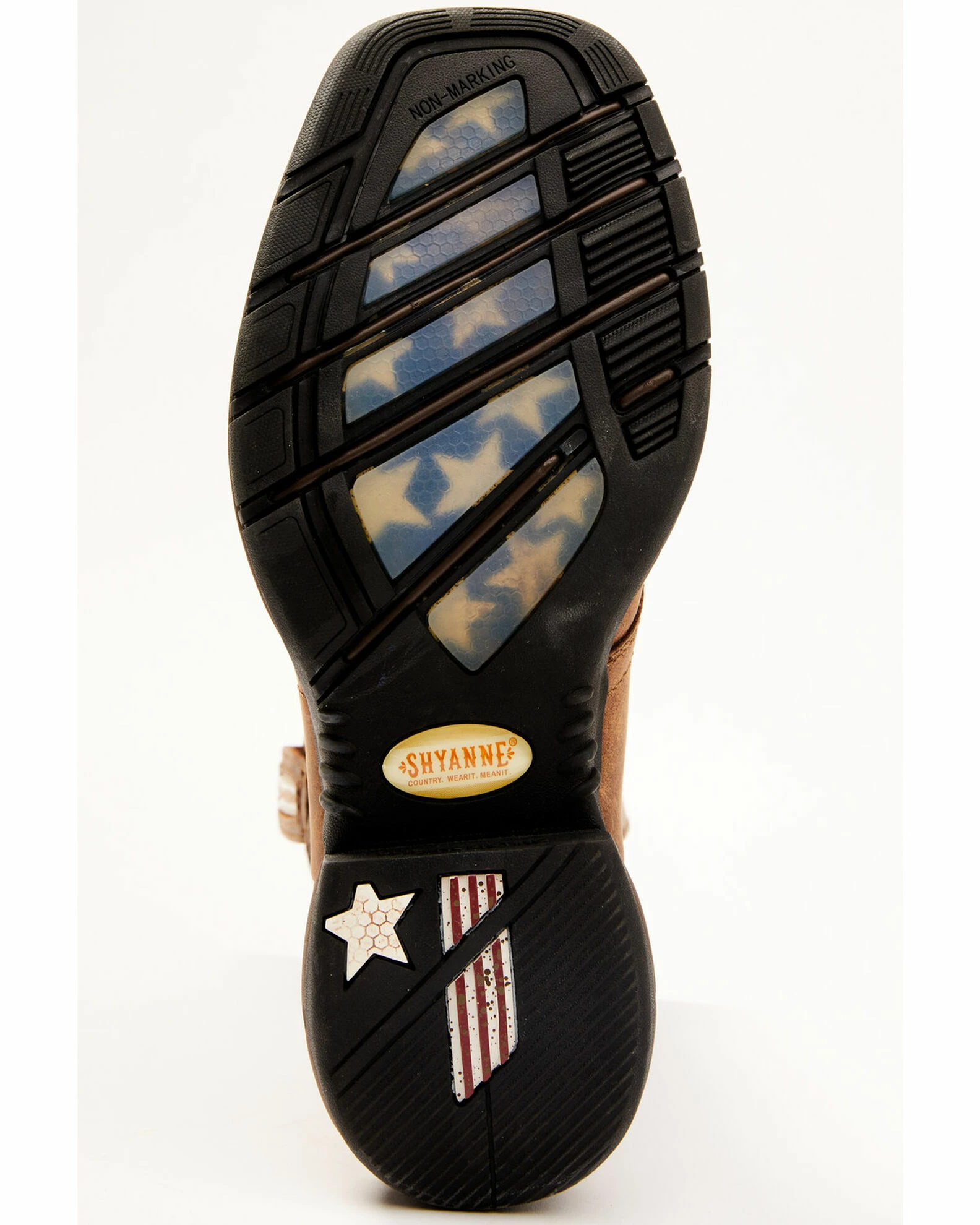 Rank 45 Women's Xero Gravity Lite Mexican Flag Western Boots - Wide Square Toe Brown 9 Rank 45 Women's Xero Gravity Lite Mexican Flag Western Boots - Wide Square Toe Brown - Image 7