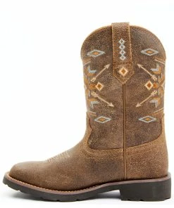Rank 45 Women's Aquinnah Western Boots - Broad Square Toe Brown -Rank 45 shop 2000333554 200 P4