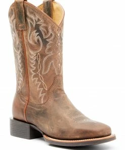 Rank 45 shop 22 Rank 45 Women's Shay Western Boots - Broad Square Toe Brown