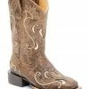 Rank 45 Women's Melody Western Boots - Wide Square Toe Tan