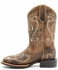 Rank 45 Women's Melody Western Boots - Wide Square Toe Tan -Rank 45 shop 2000346186 280 P3