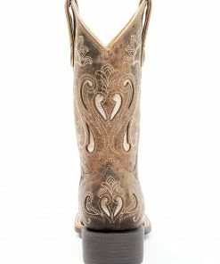 Rank 45 Women's Melody Western Boots - Wide Square Toe Tan -Rank 45 shop 2000346186 280 P5