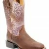 Rank 45 Women's Antiquity Western Boots - Wide Square Toe Brown