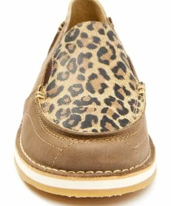 Rank 45 Women's Leopard Casual Slip-On Shoe - Round Toe  Grey -Rank 45 shop 2000350215 280 P4