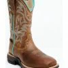 Rank 45 Women's Tabacco Brown Charlize Waterproof Full-Grain Performance Western Boot - Wide Square Toe  -Rank 45 shop 2000350488 200 P1