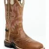 Rank 45 Women's Tabacco Brown Evryn Waterproof Full-Grain Performance Western Boot - Wide Square Toe  -Rank 45 shop 2000350491 200 P1