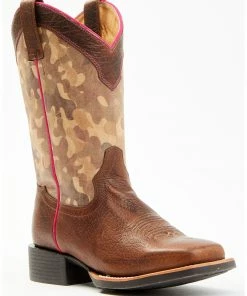 Rank 45 Women's Jane Xero Gravity Performance Leather Western Boots - Broad Square Toe 