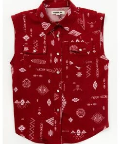 Rank 45 Toddler Girls' Southwestern Print Sleeveless Shirt For Toddler-Girls' Red -Rank 45 shop 2000358160 600 P1 1