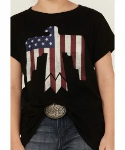 Rank 45 Girls' American Eagle Graphic Tee Black -Rank 45 shop 2000358164 001 P3