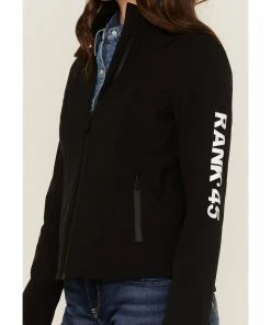 Rank 45 Women's Soft Shell Riding Jacket Black -Rank 45 shop 2000358169 001 P3