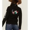 Rank 45 Women's Soft Shell US-Mex Eagles Riding Jacket  Black -Rank 45 shop 2000358170 001 P1