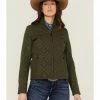 Rank 45 Women's Southwestern Print Softshell Riding Jacket Olive -Rank 45 shop 2000358171 341 P1