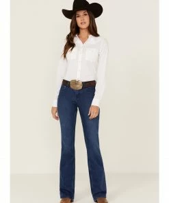 Rank 45 Women's Mid Rise Dark Bootcut Jeans Dark Wash -Rank 45 shop 2000358174 416 P1 1