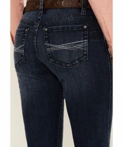 Rank 45 Women's Dark Wash Mid Rise Bootcut Riding Jeans -Rank 45 shop 2000358179 416 P4