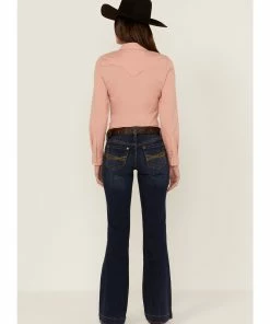 Rank 45 Women's Dark Wash Mid Rise Bootcut Jeans Medium Wash -Rank 45 shop 2000358180 414 P3