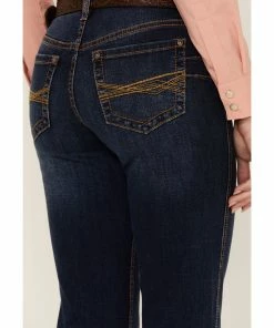 Rank 45 Women's Dark Wash Mid Rise Bootcut Jeans Medium Wash -Rank 45 shop 2000358180 414 P4