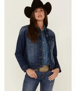 Rank 45 Women's Signature Dark Denim Rancher Jacket Dark Wash -Rank 45 shop 2000358181 416 P1 1