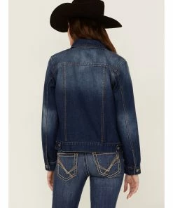 Rank 45 Women's Signature Dark Denim Rancher Jacket Dark Wash -Rank 45 shop 2000358181 416 P3