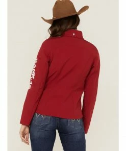 Rank 45 Women's Soft Shell Logo Riding Jacket Red -Rank 45 shop 2000358182 600 P4